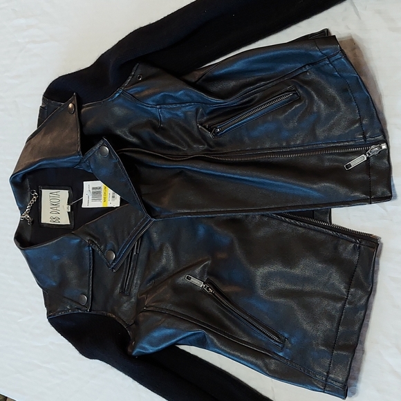 NWT BB Dakota Ladies Medium  Faux Leather Jacket - Picture 4 of 7